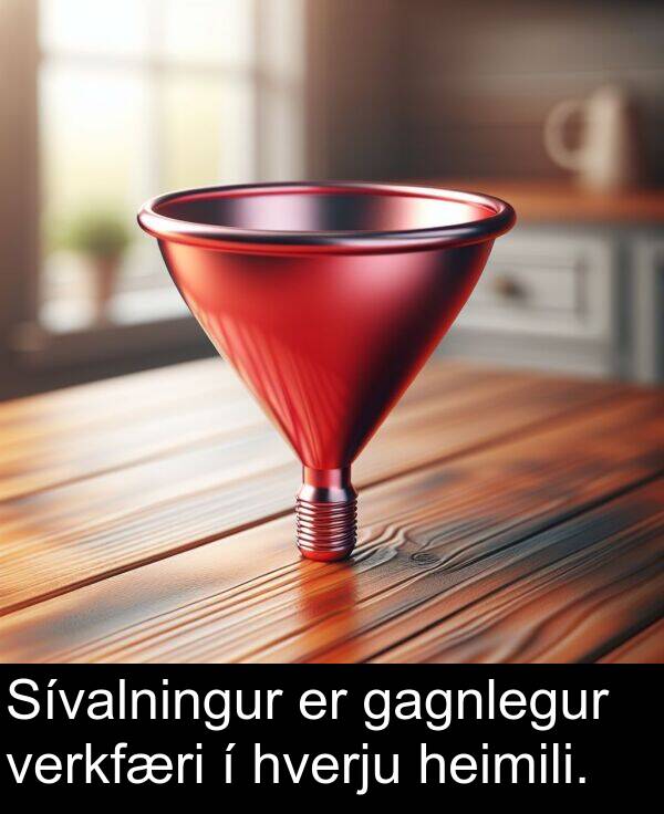 verkfæri: Sívalningur er gagnlegur verkfæri í hverju heimili.