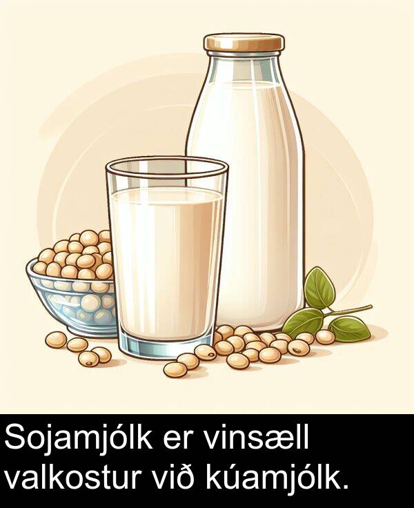 valkostur: Sojamjólk er vinsæll valkostur við kúamjólk.