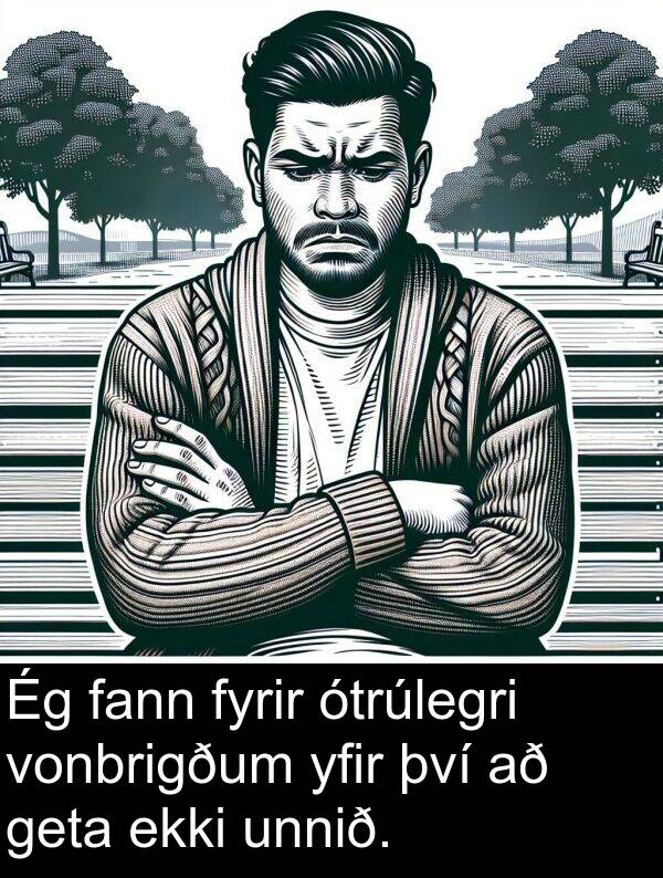 geta: Ég fann fyrir ótrúlegri vonbrigðum yfir því að geta ekki unnið.