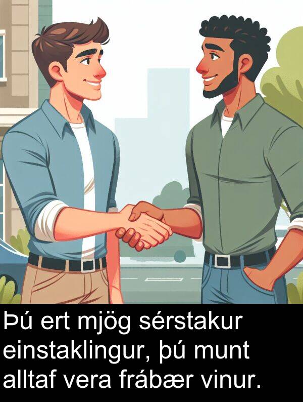 einstaklingur: Þú ert mjög sérstakur einstaklingur, þú munt alltaf vera frábær vinur.