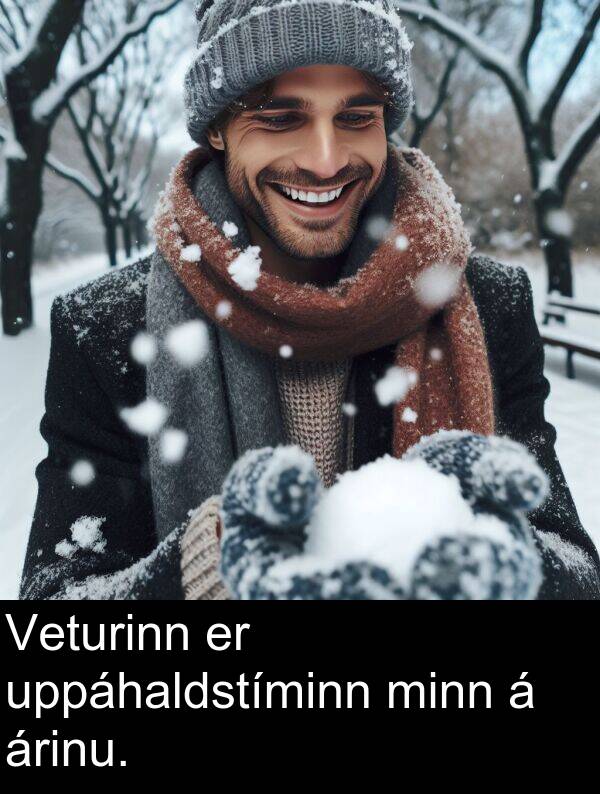 árinu: Veturinn er uppáhaldstíminn minn á árinu.