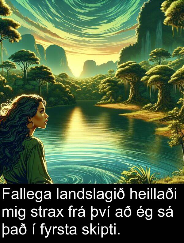 landslagið: Fallega landslagið heillaði mig strax frá því að ég sá það í fyrsta skipti.