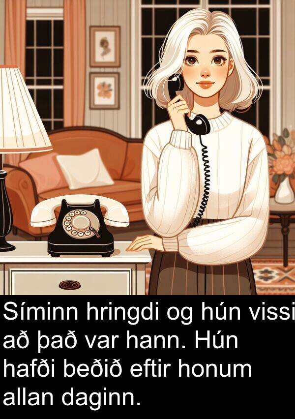 allan: Síminn hringdi og hún vissi að það var hann. Hún hafði beðið eftir honum allan daginn.
