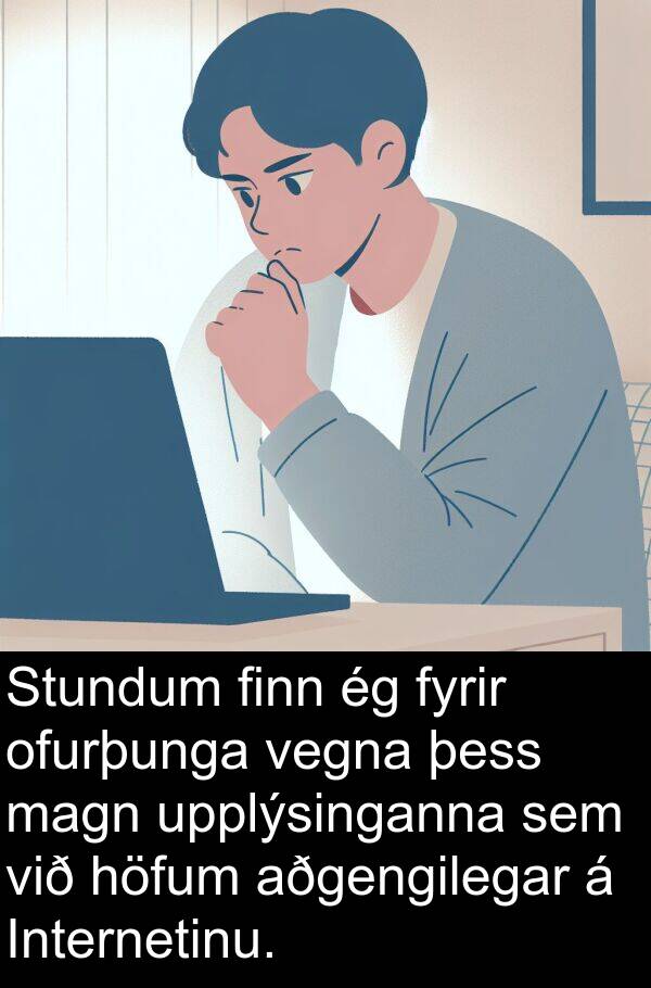 finn: Stundum finn ég fyrir ofurþunga vegna þess magn upplýsinganna sem við höfum aðgengilegar á Internetinu.