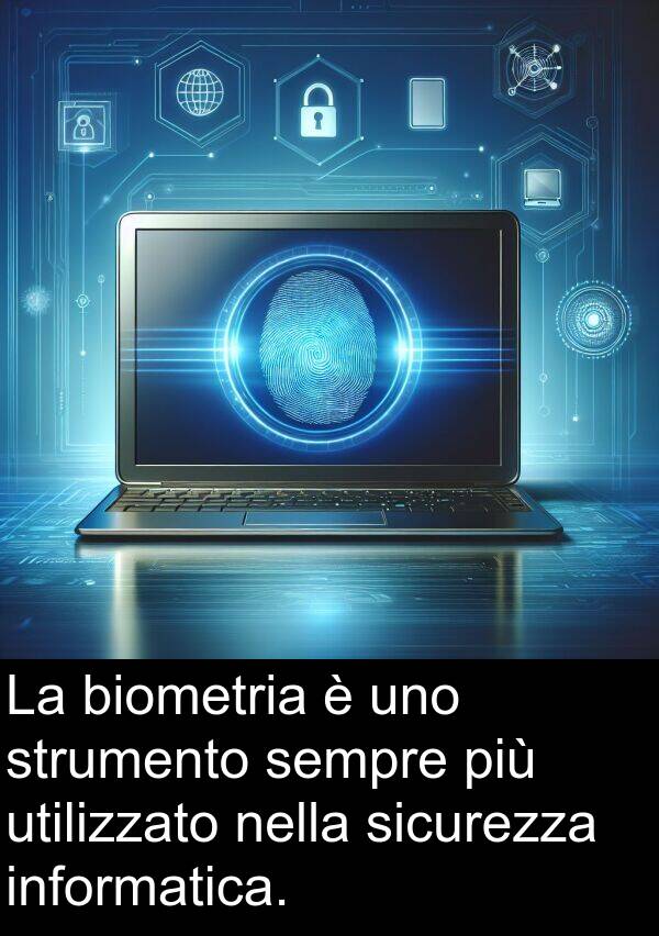sicurezza: La biometria è uno strumento sempre più utilizzato nella sicurezza informatica.