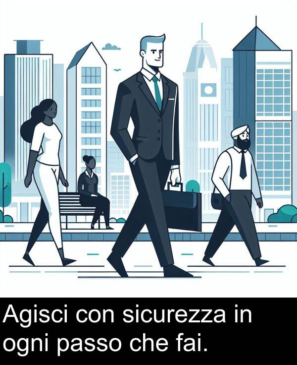 ogni: Agisci con sicurezza in ogni passo che fai.