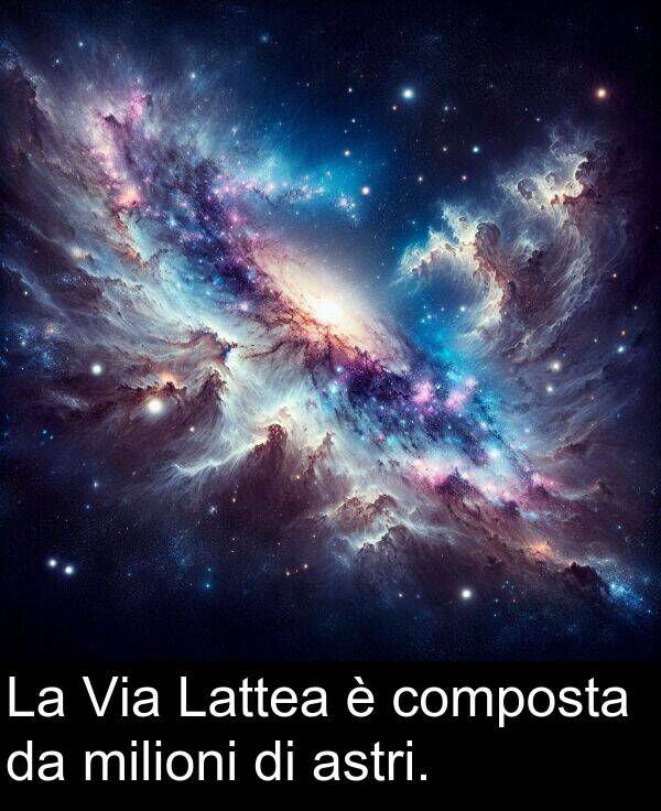 astri: La Via Lattea è composta da milioni di astri.