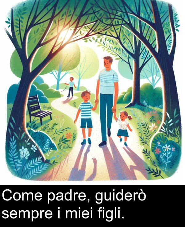 miei: Come padre, guiderò sempre i miei figli.