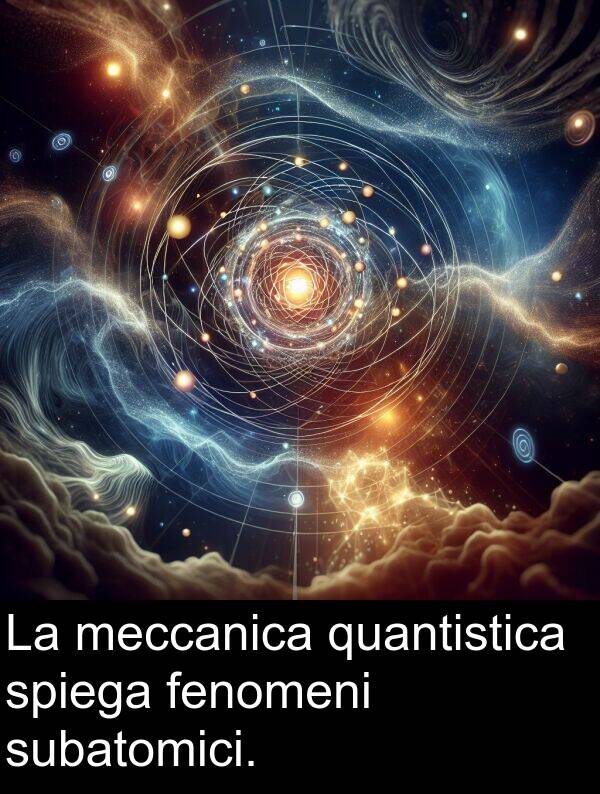 quantistica: La meccanica quantistica spiega fenomeni subatomici.