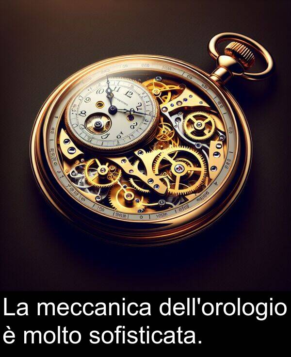 meccanica: La meccanica dell'orologio è molto sofisticata.
