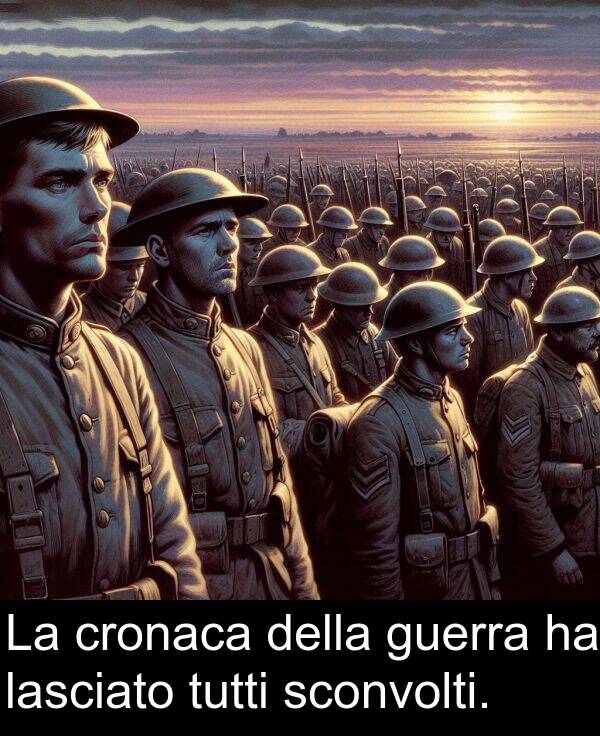 tutti: La cronaca della guerra ha lasciato tutti sconvolti.