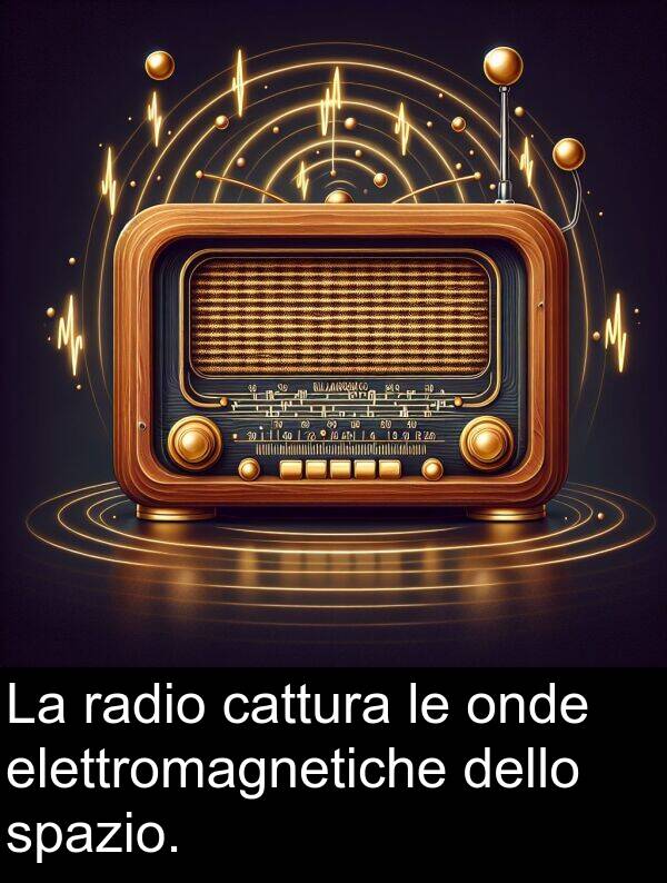 spazio: La radio cattura le onde elettromagnetiche dello spazio.