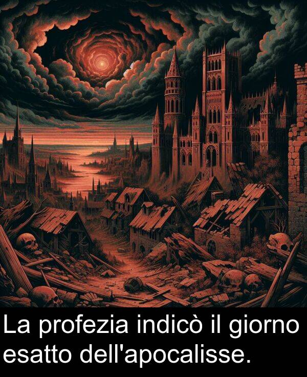 giorno: La profezia indicò il giorno esatto dell'apocalisse.