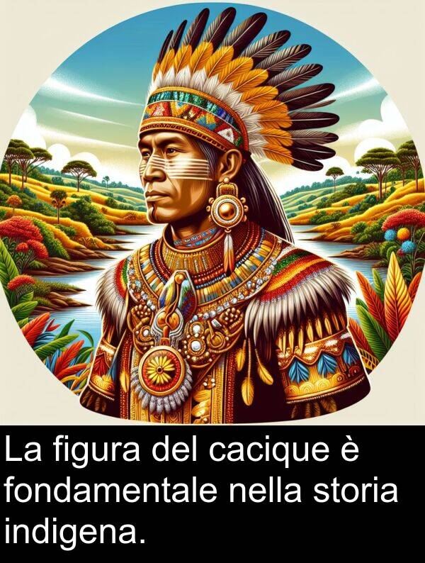 figura: La figura del cacique è fondamentale nella storia indigena.