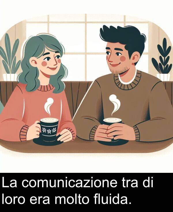 loro: La comunicazione tra di loro era molto fluida.