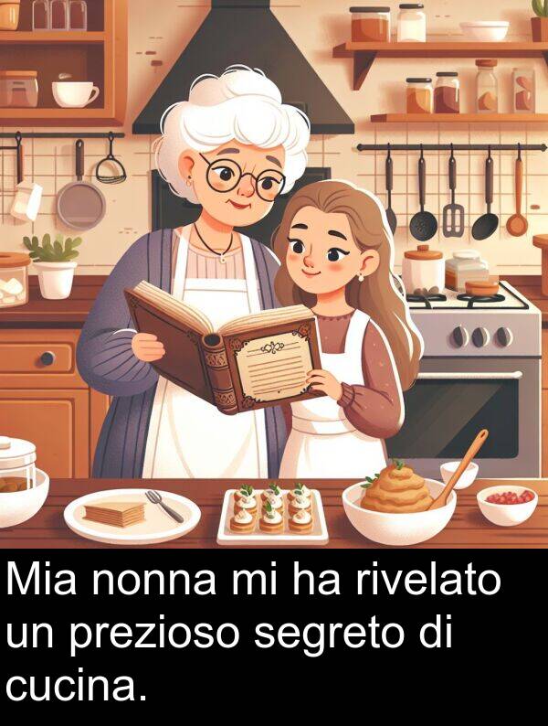 cucina: Mia nonna mi ha rivelato un prezioso segreto di cucina.