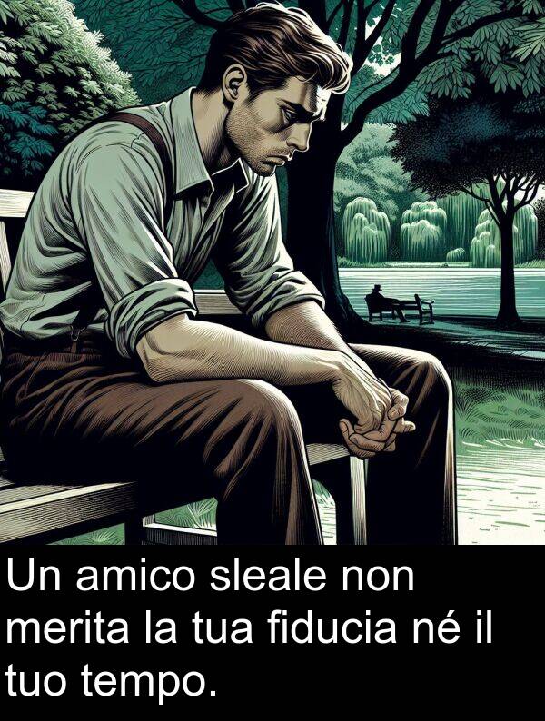 fiducia: Un amico sleale non merita la tua fiducia né il tuo tempo.