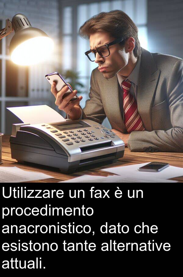 fax: Utilizzare un fax è un procedimento anacronistico, dato che esistono tante alternative attuali.