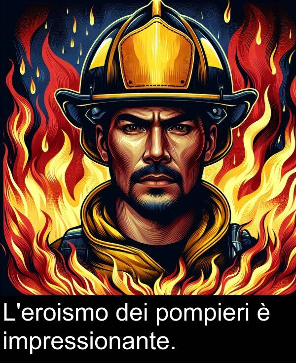 pompieri: L'eroismo dei pompieri è impressionante.