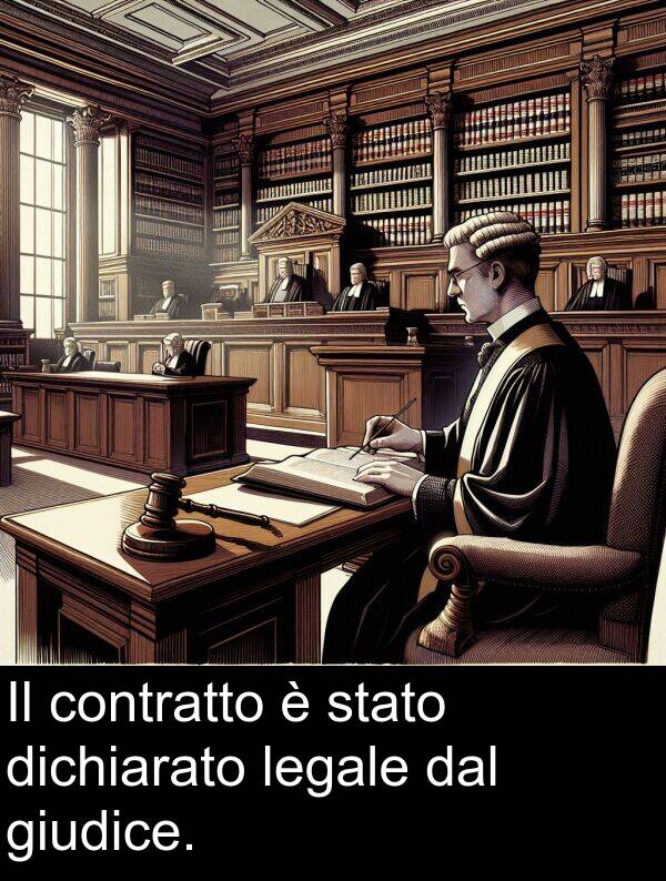 legale: Il contratto è stato dichiarato legale dal giudice.