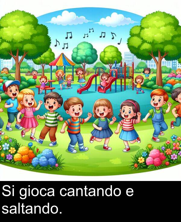 gioca: Si gioca cantando e saltando.