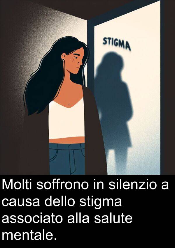 stigma: Molti soffrono in silenzio a causa dello stigma associato alla salute mentale.