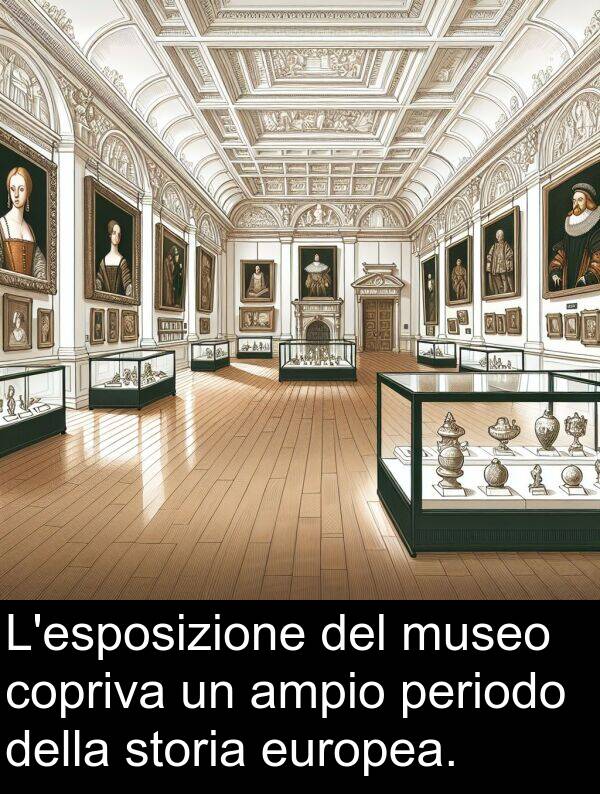 periodo: L'esposizione del museo copriva un ampio periodo della storia europea.