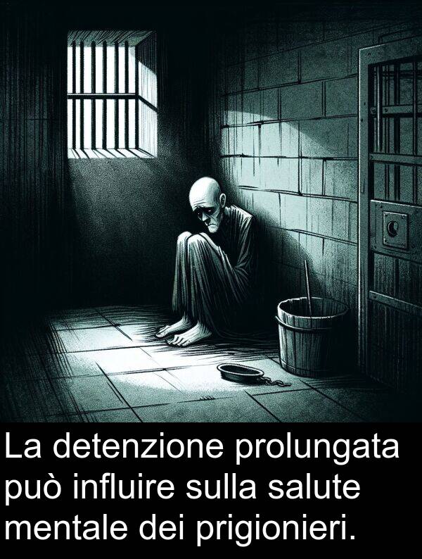 prolungata: La detenzione prolungata può influire sulla salute mentale dei prigionieri.
