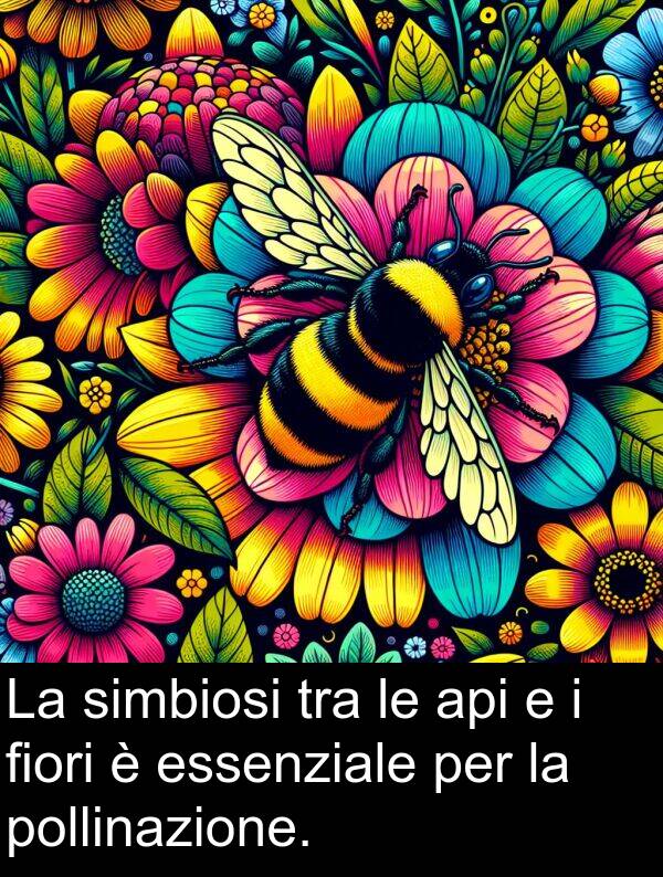 api: La simbiosi tra le api e i fiori è essenziale per la pollinazione.