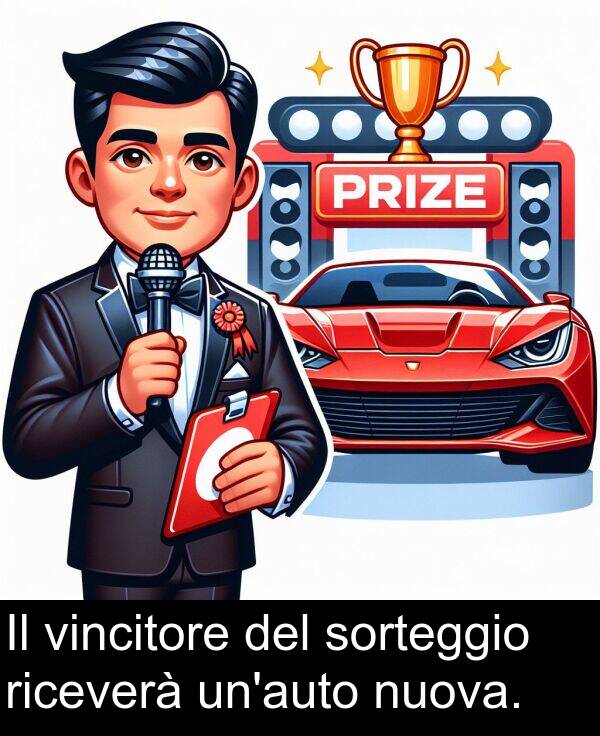 vincitore: Il vincitore del sorteggio riceverà un'auto nuova.