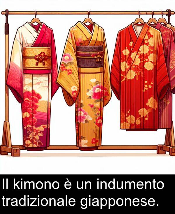 tradizionale: Il kimono è un indumento tradizionale giapponese.