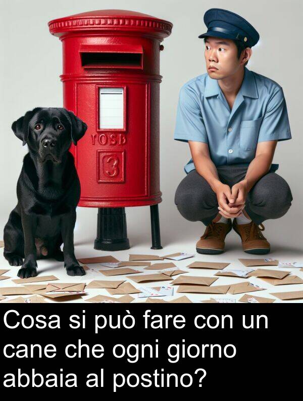 fare: Cosa si può fare con un cane che ogni giorno abbaia al postino?