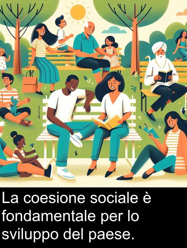 coesione: La coesione sociale è fondamentale per lo sviluppo del paese.