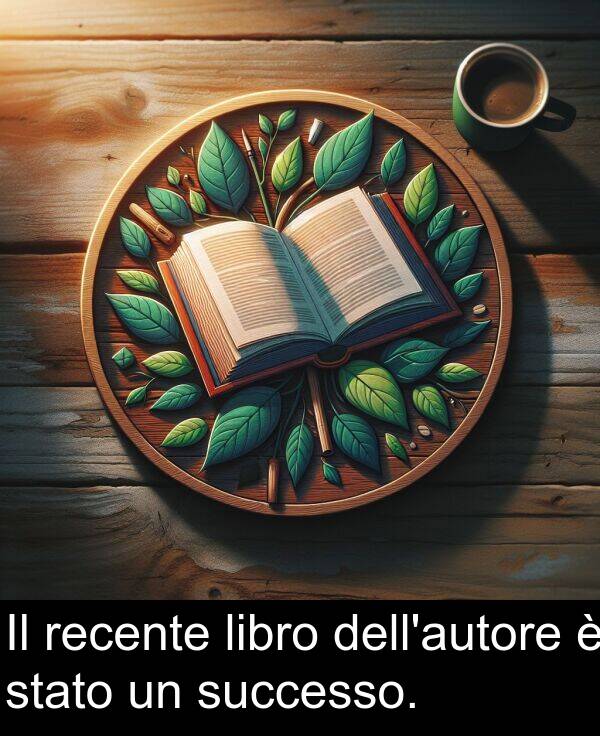 stato: Il recente libro dell'autore è stato un successo.