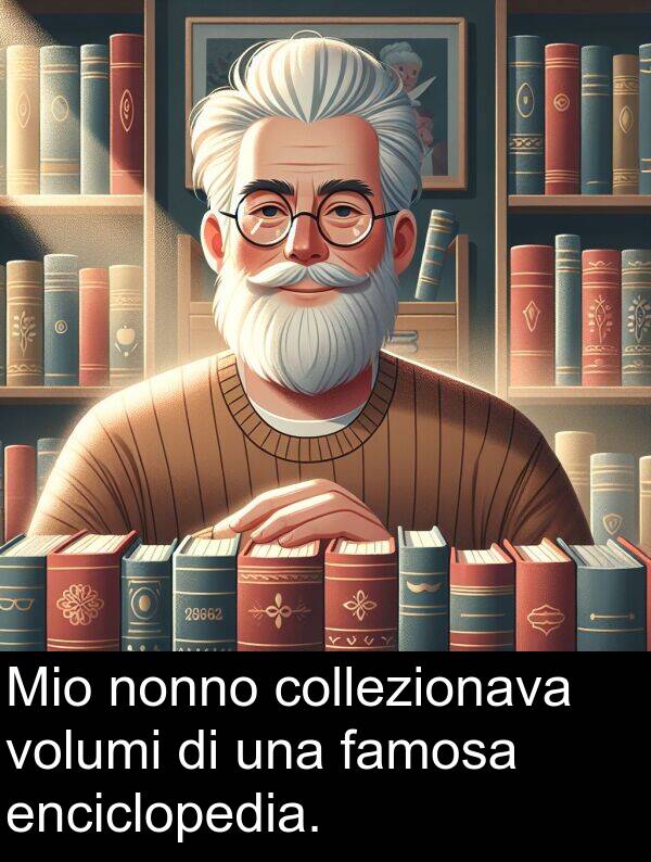 volumi: Mio nonno collezionava volumi di una famosa enciclopedia.