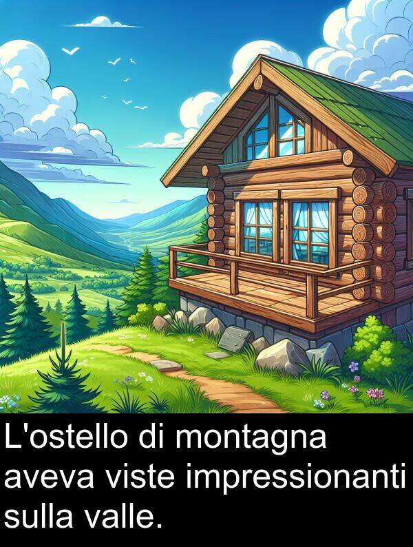 montagna: L'ostello di montagna aveva viste impressionanti sulla valle.