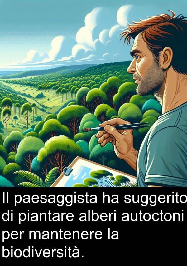 autoctoni: Il paesaggista ha suggerito di piantare alberi autoctoni per mantenere la biodiversità.