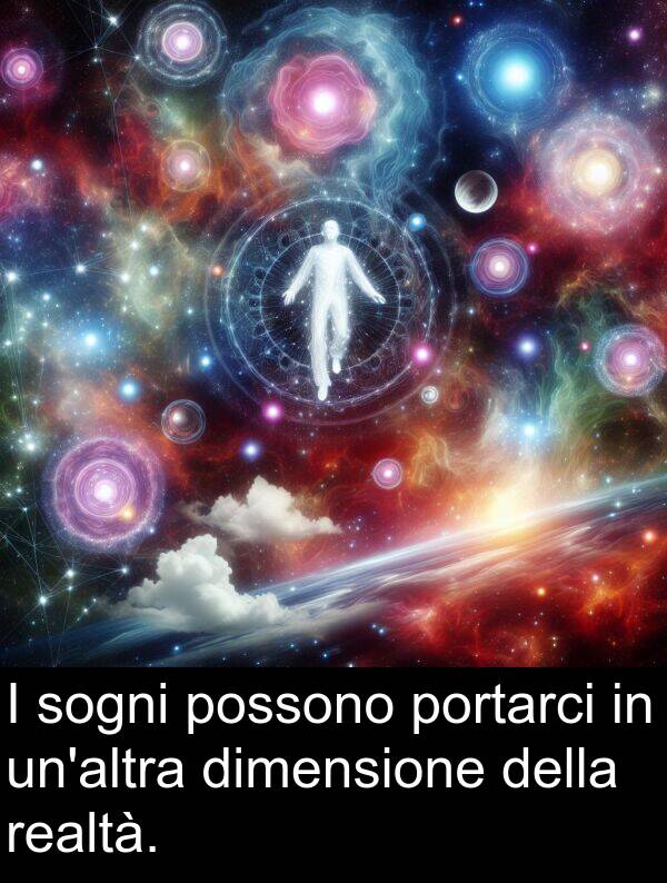 sogni: I sogni possono portarci in un'altra dimensione della realtà.