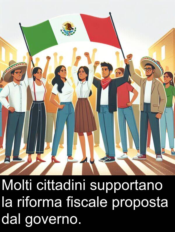 dal: Molti cittadini supportano la riforma fiscale proposta dal governo.
