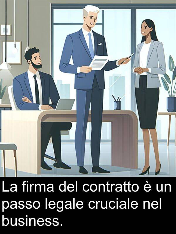 legale: La firma del contratto è un passo legale cruciale nel business.