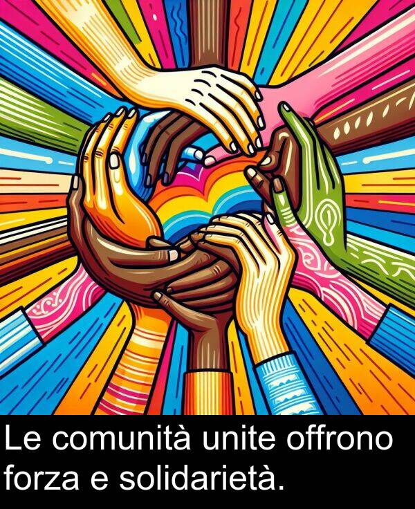 comunità: Le comunità unite offrono forza e solidarietà.