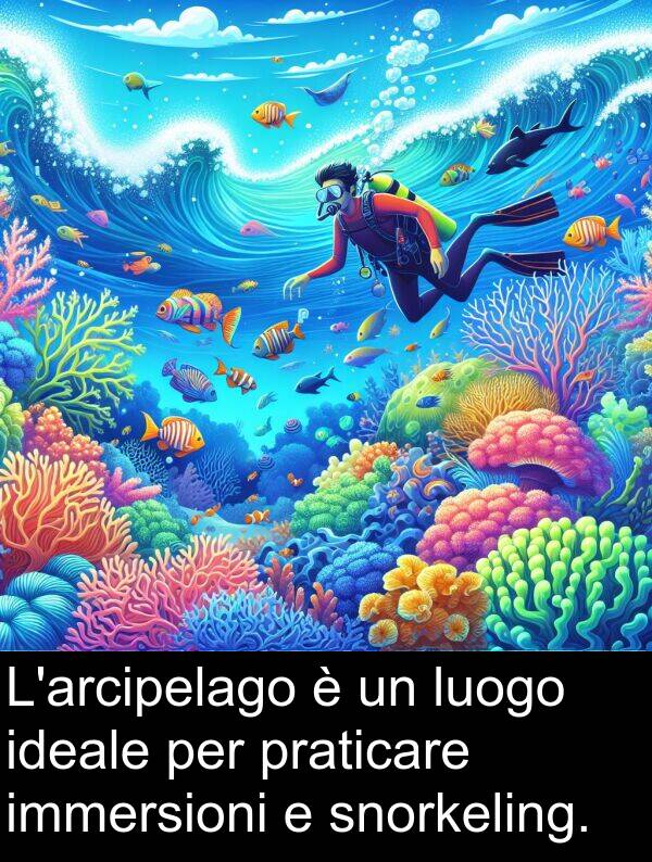 praticare: L'arcipelago è un luogo ideale per praticare immersioni e snorkeling.