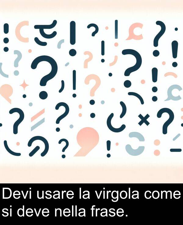 nella: Devi usare la virgola come si deve nella frase.