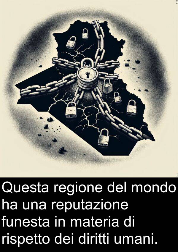 diritti: Questa regione del mondo ha una reputazione funesta in materia di rispetto dei diritti umani.