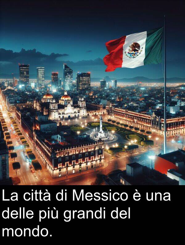 grandi: La città di Messico è una delle più grandi del mondo.