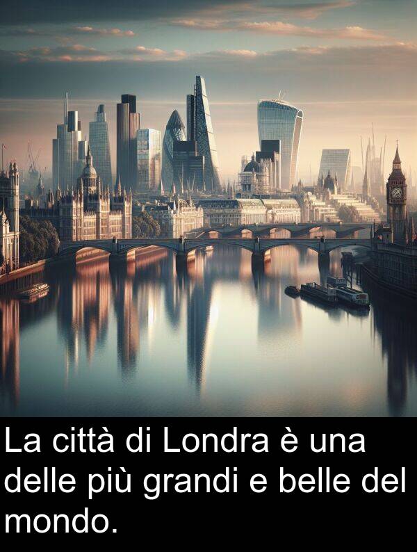 grandi: La città di Londra è una delle più grandi e belle del mondo.