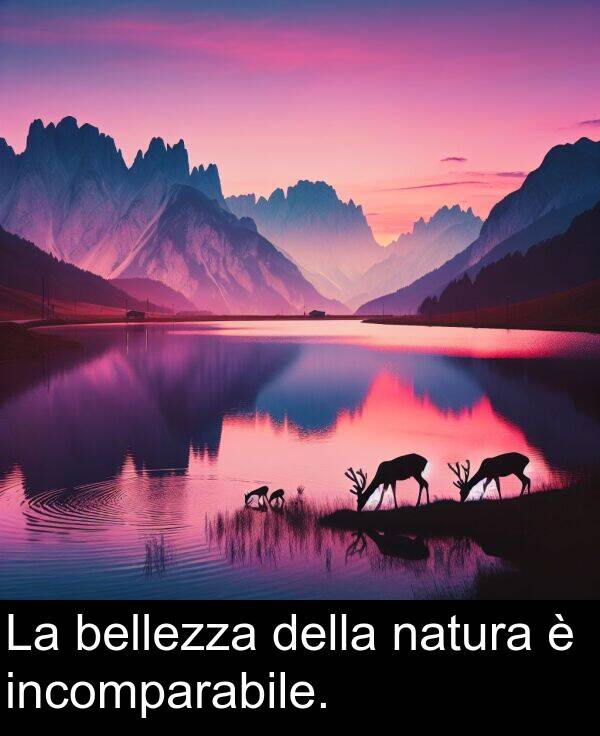 bellezza: La bellezza della natura è incomparabile.