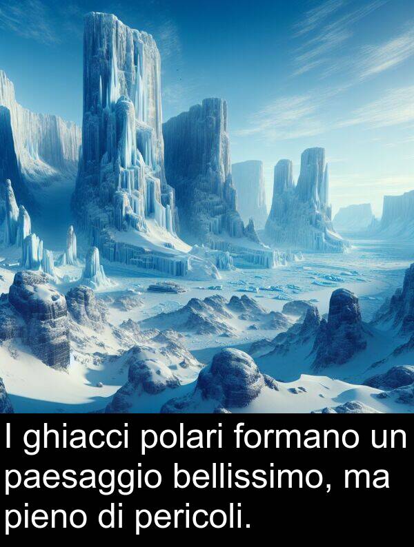 pericoli: I ghiacci polari formano un paesaggio bellissimo, ma pieno di pericoli.