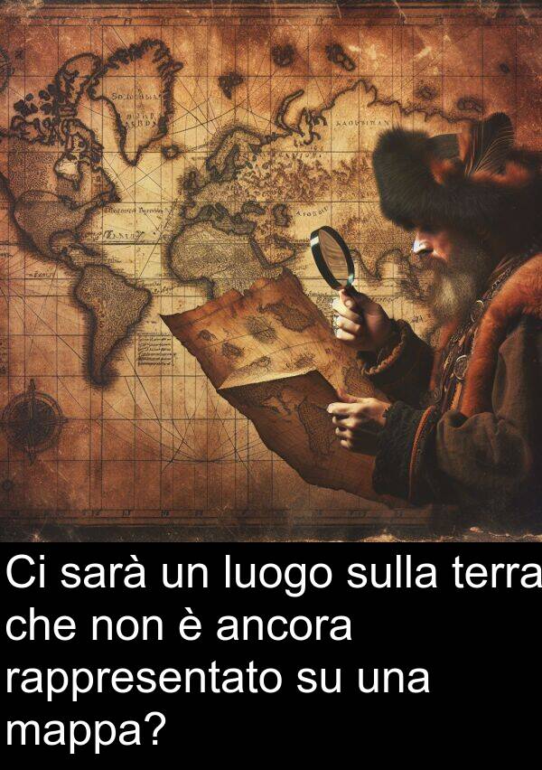 sarà: Ci sarà un luogo sulla terra che non è ancora rappresentato su una mappa?