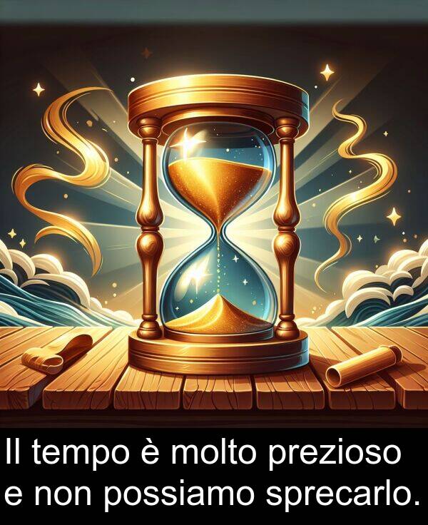 tempo: Il tempo è molto prezioso e non possiamo sprecarlo.